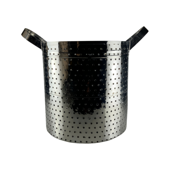 Colador para olla de acero inoxidable ideal para cocinas profesionales y gastronómicas