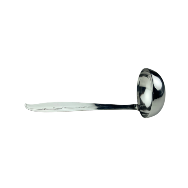 Cucharón de acero inoxidable con mango especial para uso gastronómico