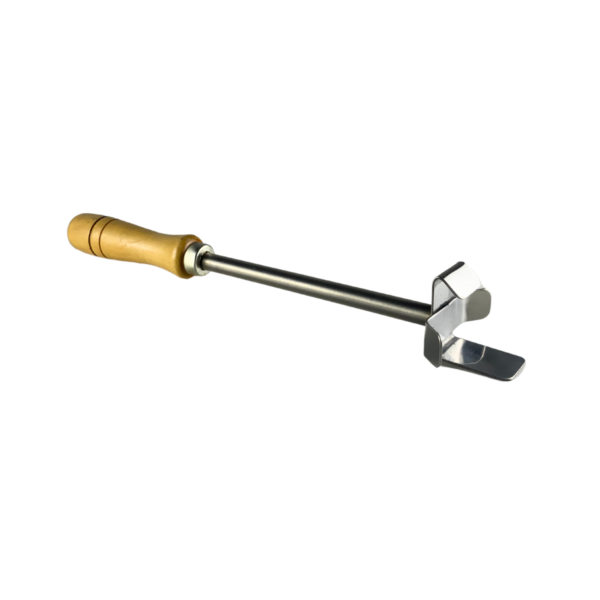 Agarradera de molde de pizza de 35 cm en acero inoxidable resistente